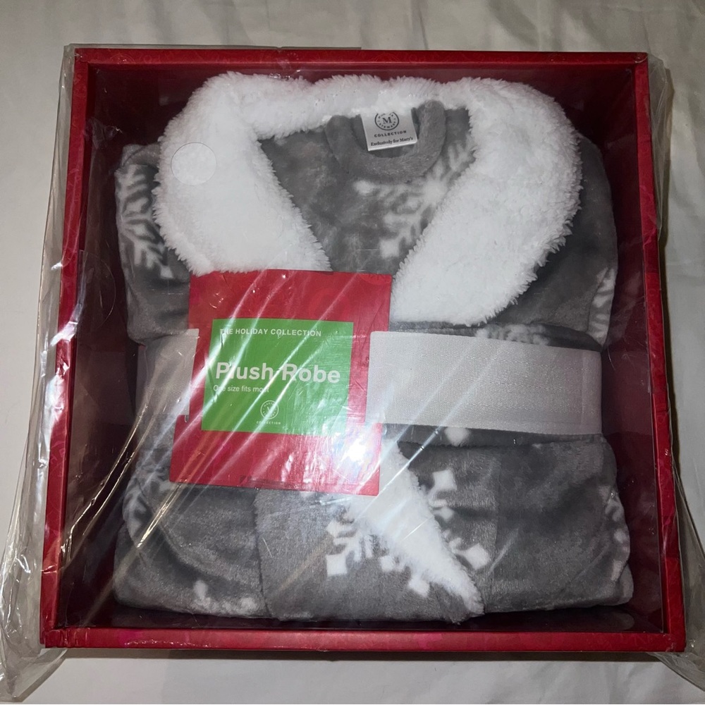 Martha Stewart Collection Plush Holiday Bath Robes, Created For Macy’s